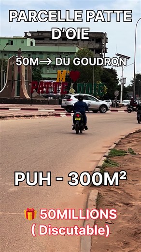 Terrain 300 m² à la Patte d’Oie près du monument des droits humains