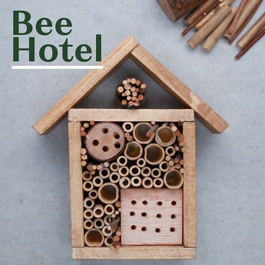 You better BEElieve that bees will come flying to your bee hotel 🐝 | Goodful