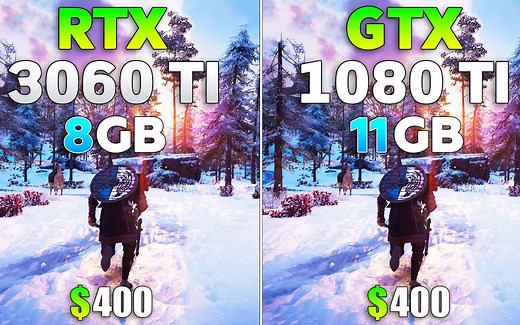 RTX3060Ti vs GTX1080Ti 显卡性能对比 十款游戏测试