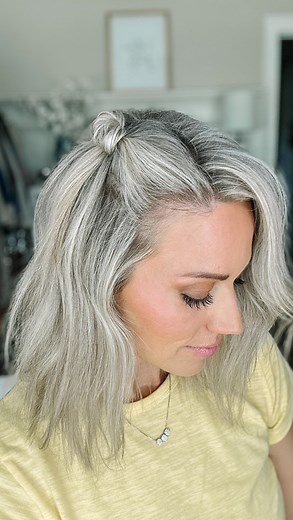 68K views · 4.1K reactions | Did I invent this one?? 藍路‍♀️ (just saying, I’ve never seen anyone else do it!) #hairreels #reelhair #finehair #finehairstyles #finehairproblems #easyhair #hair #hairstyles #haircut #haircolor #thinhair #thinhairstyles #hairinspo #hairoftheday #halfuphair #beauty #makeup #hairideas #hairvideo | Mandy Sims | Facebook