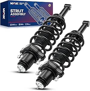KAX Rear Struts for 2011 2012 2013 2014 Chrysler 200, Avenger 2008-2014, 2007 2008 2009 2010 Sebring Rear Shocks Quick Complete Struts Assembly with Coil Spring Set of 2, Replace 171126