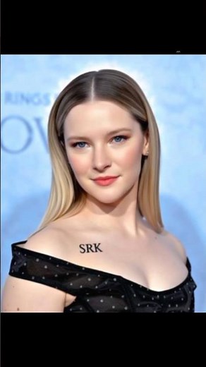 Cutie Morfy at Black Dress|SRK|#morfydd #morfyddclark #lordoftherings #ringofpower #beauty #love