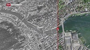 Die amerikanische Luftwaffe fotografiert 1946 die Schweiz