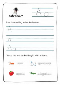 ABC Tracing Letters & Words A-Z - Etsy Canada