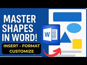 Microsoft Word Shapes Tutorial | How to Add and Format Shapes