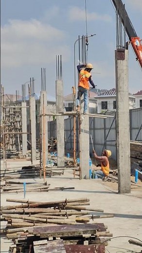 Advanced Beam Formwork Installation on Concrete Columns
