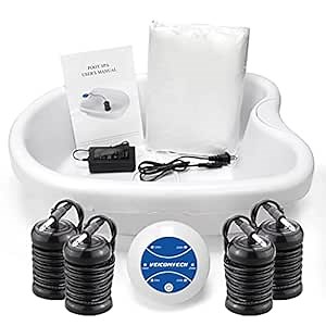 Ionic Foot Bath Detox Machine, Ion Detox Foot Spa System Foot Detox Machine with Foot Basin, 100Liners, 4 Arrays