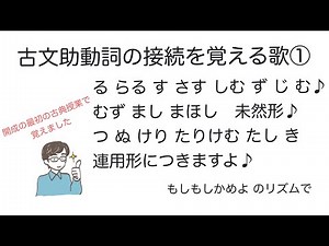 3分で覚えられる!!古文助動詞の接続を覚える歌