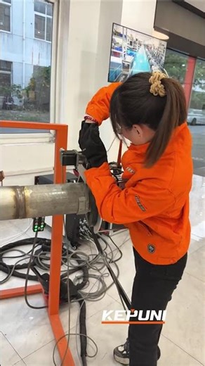 Beveling and backfilling of carbon steel straight pipes