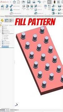 Solidworks fill pattern 😀 #shorts #ytshorts #solidworks #malviyacadsolution #cad