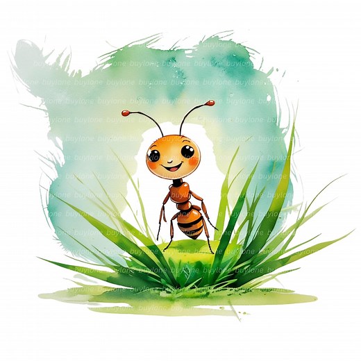 18 PNG Cute Ant Clipart – Baby Ant, Printable Watercolor Clipart, High-quality Pngs, Digital Download, Paper Craft, Junk Journal - Etsy