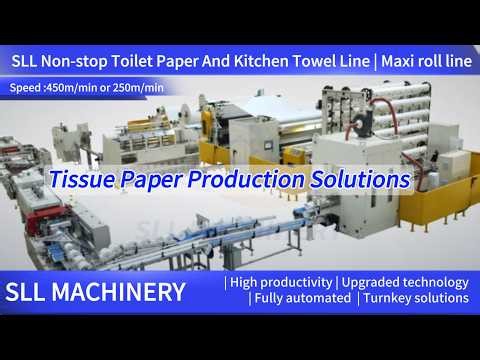 450m/min Non-Stop Toilet Paper Production Line | Fully Automatic High-Speed Tissue Converting