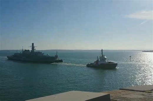 Retired Royal Navy ship with unclear future in surprisingly good shape - visits base