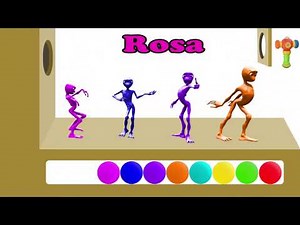 Farben lernen für kleinkinder deutsch - farben lernen auf deutsch für kinder mit Alien Dance