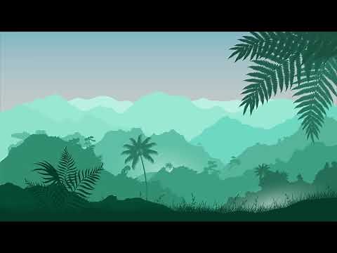 Free Tropical Forest Animated cartoon Background | Forest Scenery Animation | Beautiful Animation