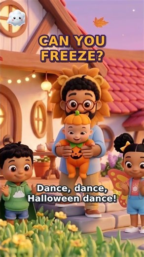 Can You FREEZE? 🎃 Halloween Freeze Dance Song for Kids #shorts