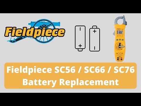 Fieldpiece SC56 SC66 SC76 Battery Replacement - 60 Seconds or Less - Simple, Easy, Fast