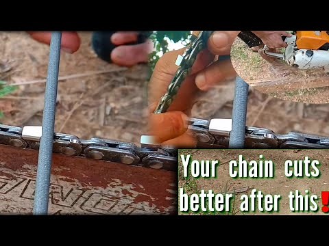 ARE YOU DOING IT RIGHT?// 2 MOST IMPORTANT ANGLES IN HAND FILING YOUR CHAINSAW CHAIN// TUTORIAL