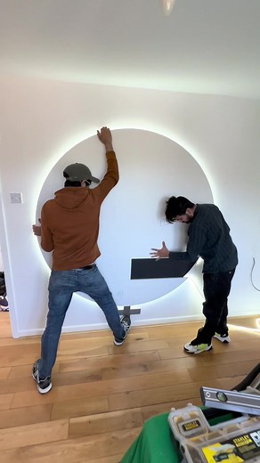 Installing a Modern Circular LED Light Fixture