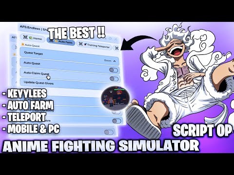 ANIME FIGHTING SIMULATOR SCRIPT | NO KEY 🔓 AUTO FARM + TELEPORT & MORE🔥