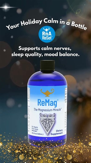 Say goodbye to holiday stress. ReMag magnesium supports relaxation, sleep, and overall well-being so you can savor every moment. | RnA ReSet