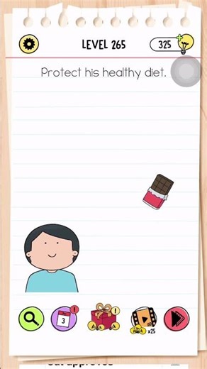 Brain Test All Star Level 265 Answer | Protect his healthy diet