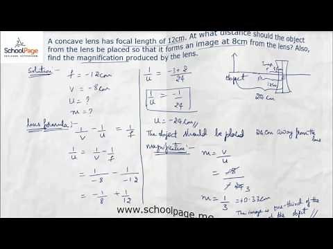 19 Numericals based on lens formula and magnification