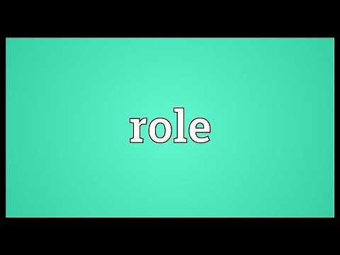 Role Meaning