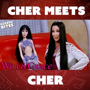 2.4M views · 86K reactions | Whilst parading his Cher doll around town, Jack (Sean Hayes) meets the real Cher. However he's not convinced its really her... | Screen Bites | Facebook