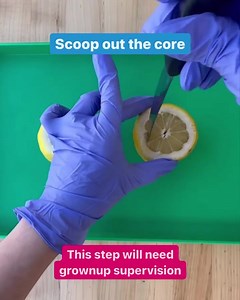 1K reactions · 694 shares | Can your kids make a lemon erupt like a volcano? Watch and see how!  Sign up to our FREE email newsletter to get creative DIY ideas like this delivered to your inbox! | KiwiCo | Facebook