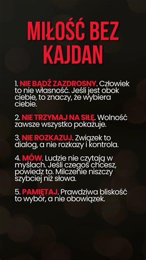 🕊️ Zasady zdrowego związku #cytaty #motywacja #głębokiecytaty