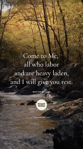 Come to Me, all who labor and are heavy laden, and I will give you rest. Matthew 11:28 #CreedsConfessions #GospelVeritas #news #truth #WordofGod #gospel #scripture #Christ #salvation #christian #prayer #scripture #veritas | Creeds & Confessions