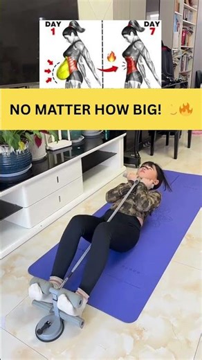 200 Daily Crunches = Belly DISAPPEARS Fast! 🔥