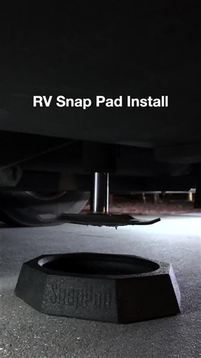 Wanderluxe With Us • Sarah & Chad Kramer • Luxury RV Travel on Instagram: "ASMR... RV Style. Real experience installing RV Snap Pads. Easy enough. I'm awfully glad I didn't go down when he said go up, though. 😳 #RVSNAPPAD @rv_snappad"