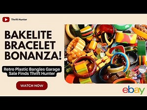 Bakelite Bracelet Bonanza! Discover Retro Plastic Bangles at Garage Sales #117