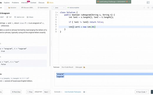 Leetcode 567 字符串的排列 【简直是非常天才的解法】