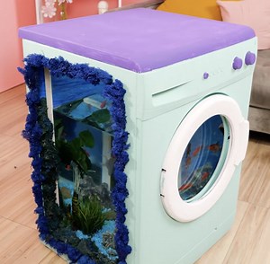 How a broken washing machine was turned into a stunning aquarium | 5-Minute Crafts Like