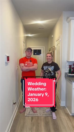 Forecast for our January 9 weddings! Congratulations @Jenna S @Kylie we wish you the best! Getting married in 2026 and stressed about the forecast for your wedding? Comment your city, state and date below for a chance to be here! #weddingweather #2026wedding #weddingplanning #forecasting #meteorologist