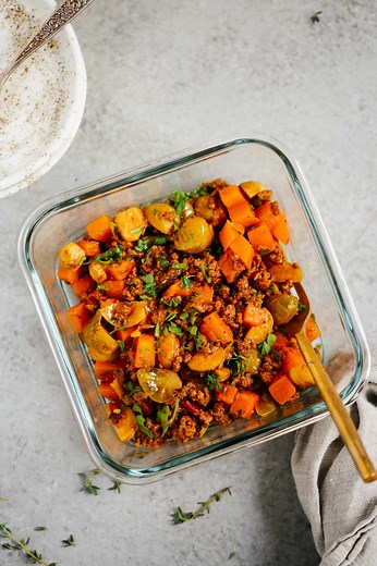 Ground Beef Butternut Squash Bowls