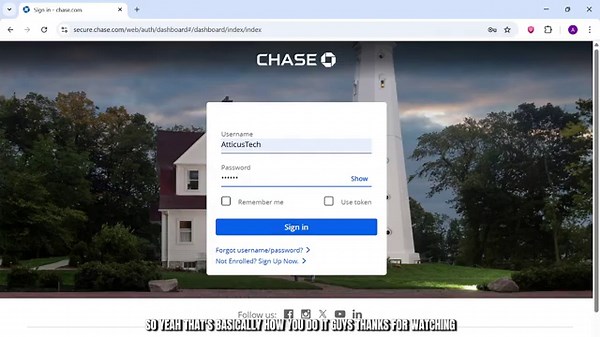 How to log in to Amazon Prime Rewards Visa Signature Card (Chase)