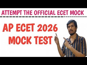 ECET 2026 200 MARKS OFFICIAL MOCK TEST| AP ECET 2026|