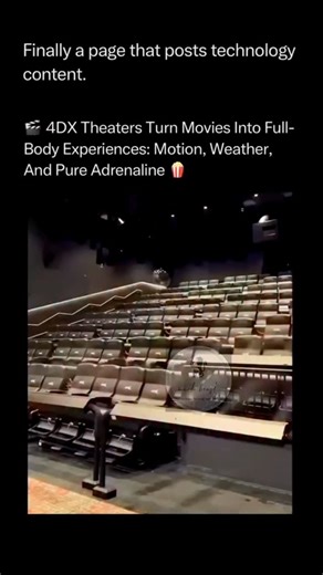 Mind Beast on Instagram: "The concept of passive movie-watching is being actively challenged by 4DX technology, which transforms a cinematic screening into a dynamic, multisensory event. It's an immersive engineering feat designed to stimulate all five senses. At the heart of the experience are high-tech motion seats mounted on pneumatic or hydraulic platforms. These seats are synchronized with the on-screen action, capable of pitching, rolling, and heaving on three axes, matching everything fro