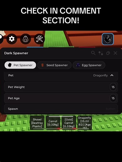 NEW DARK SCRIPT SPAWNER! DRAGON FLY AND MANY MORE IN GROW A GARDEN #roblox #growagarden #growagardenscript #robloxfyp #darkscript #fyp #fypシ