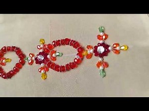 Elegant Beads Embroidery Designs ✨ | Hand Embroidery Beads Work Tutorial