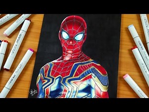 Drawing Iron Spiderman - Avengers Infinity War - (50K Special)
