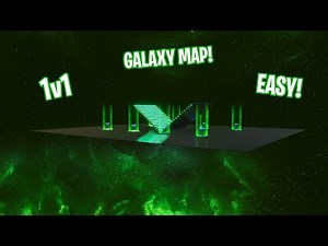 How to Make THE GREEN GALAXY 1v1 MAP/ARENA IN CREATIVE MODE! (EASY TO MAKE!)
