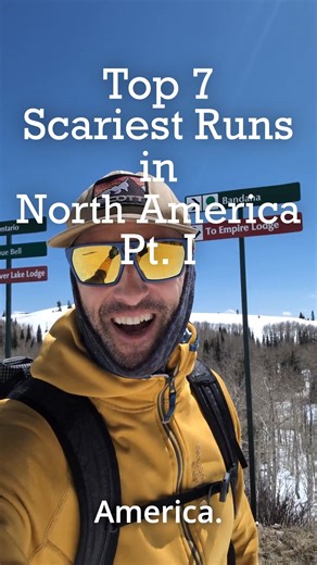273K views · 1.6K reactions | Top 7 Scariest Ski Runs in North America Pt. I! Would you attempt to try any of these double-black diamond trails? . . . #snowbrains #skiing #ski #snowboard #snowboarding #skiresorts #doubleblackdiamond #doubleblack #steep #stowe #banffsunshine #crestedbutte #rambo #delliriumdive #mtwashington #tuckermanravine #goat | SnowBrains | Facebook