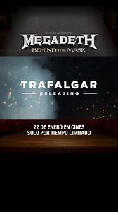 MEGADETH: BEHIND THE MASK se estrenará en exclusiva en cines de todo el mundo el 22 de enero por tiempo limitado. Consigue tus entradas en www.megadethfilm.com | Megadeth