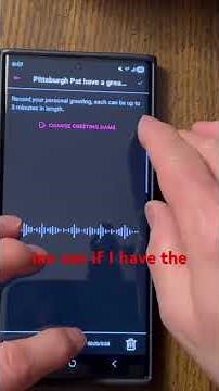 How to record a greeting in Visual Voicemail for the 1st Time on Android phone