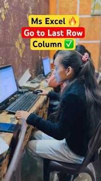 🔥 What is the shortcut to go at last row or column in Ms Excel #excel #shortsfeed #ytshorts #tips